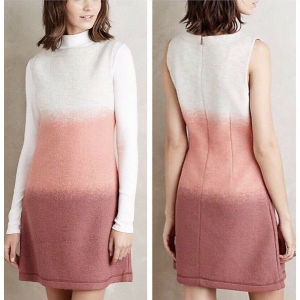 ANTHRO Hoss Intropia Sienna wool Ombre dress